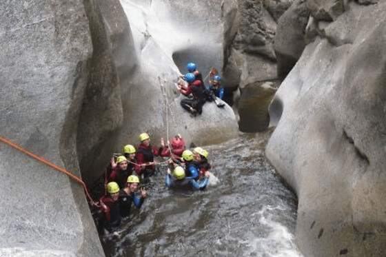 Canyoning dans le canyon de Molitg (66)