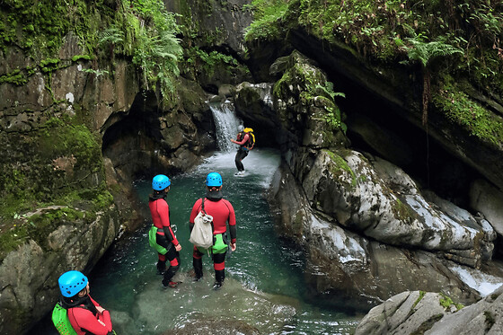 Canyoning au canyon de Marc à Auzat (09)