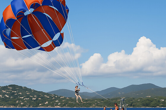 Parachute ascensionnel  à Sainte-Maxime (83)