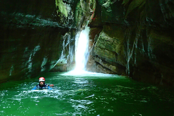 Canyoning au Pont du Diable à Bellecombe-en-Bauges (73)