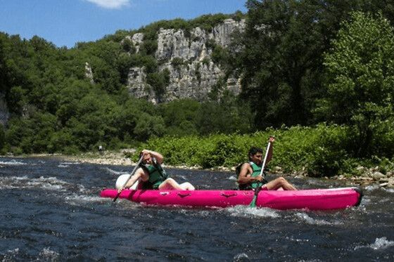 Descente des gorges du Chassezac en Canoë - Parcours 10 km - Canoë 2 places