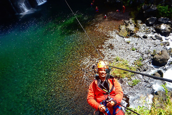Canyoning Ti Grain Galet à la Réunion