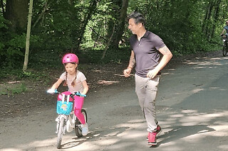 Apprendre à faire du vélo au Parc Floral de Paris