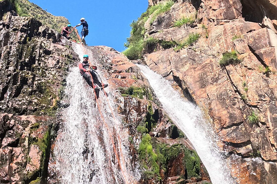 Canyoning au canyon d'Artigue à Auzat (09)