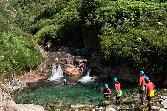 Canyoning au canyon d'Artigue à Auzat (09)