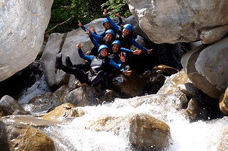Canyoning dans le canyon du Fournel près de Briançon (05)