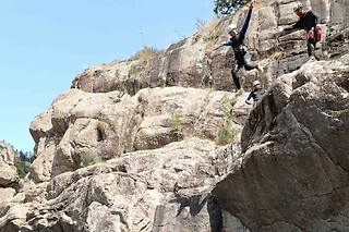 Canyoning dans le canyon Graine de rockeur en Lozère (48)