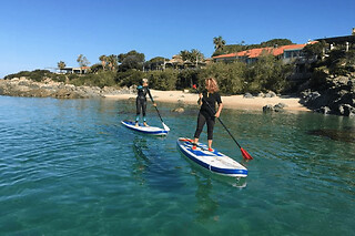 Réveil musculaire en paddle à Abbartello en Corse