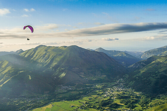 Vol découverte en parapente dans la Vallée d'Aspe (64)
