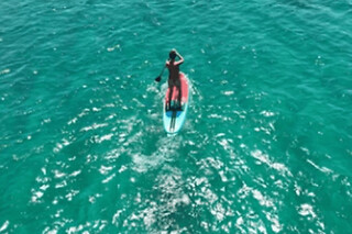 Stand Up paddle plage de la Garonnette (83)