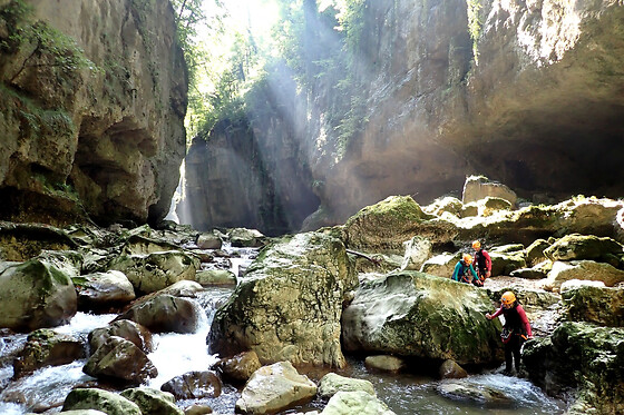 Canyoning aux Gorges de Chailles à Saint-Béron (73)