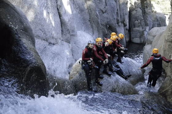 Canyoning dans le vallon de Gourgas (07)