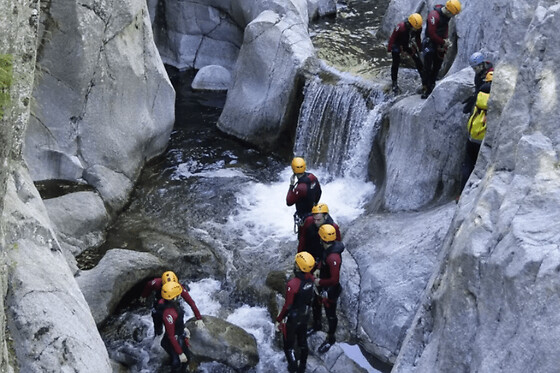 Canyoning dans le vallon de Gourgas (07)