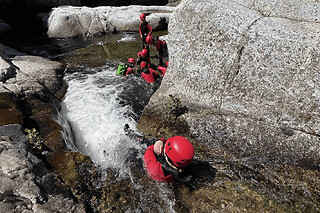 Canyoning dans le Bas Chassezac à Pied-de-Borne (48)