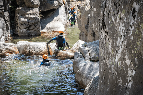Canyoning à Millau dans le canyon de Bramabiau (12)