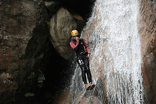 Canyoning dans le canyon de Pulischellu