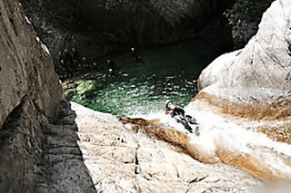 Canyoning dans le canyon de Pulischellu