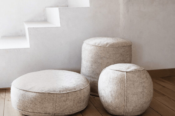 Atelier pouf en matières naturelles à Sorèze (81)