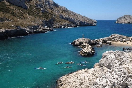 Randonnée dans le Parc National des Calanques en Kayak
