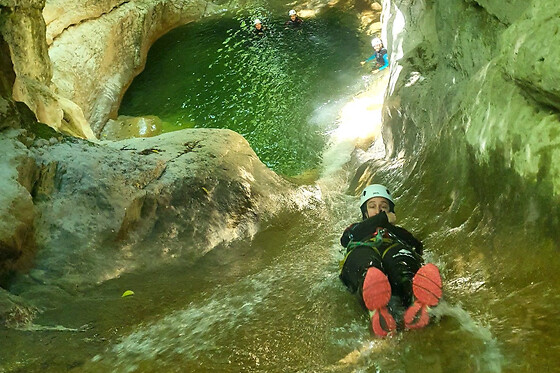 Canyoning au canyon de Ternèze dans les Bauges (73)