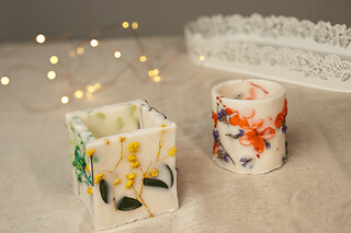 Atelier bougie bloc fleurs séchées à Lagny-sur-Marne (77)
