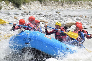 Rafting  à Aime "La Plagne" sur l'Isère (73)