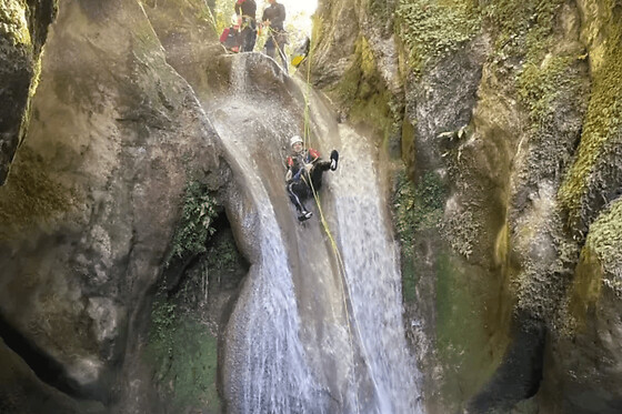 Canyoning au canyon du Grenant en Savoie (73)