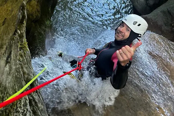 Canyoning au canyon du Grenant en Savoie (73)
