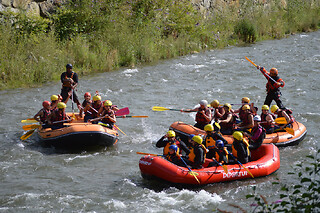 Rafting à Saint-Béat : descente intermédiaire sur le Rio Garona
