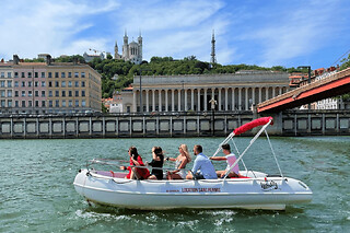 Location bateaux sans permis à Rochetaillée-sur-Saône (69) - Location 1h - Tour de l’île Roy