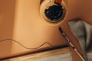 Atelier "punch ta tenture" de peinture sur tissu et bois (81)