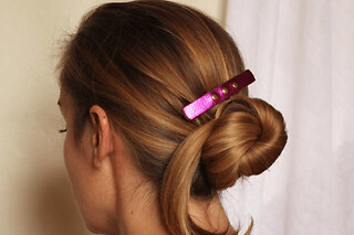 Atelier maroquinerie "Barrette à cheveux cuir" à Paris 19ème