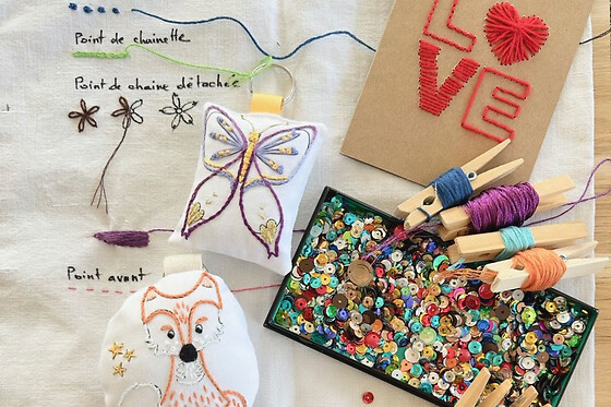 Atelier broderie à Paris 15ème - Tarif solo