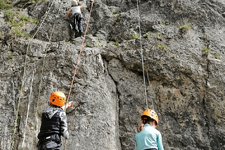 Initiation à l'escalade au lac d'Anthon à Mieussy (74)