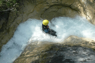 Canyoning au Canyon de Costeplane dans la vallée de l'Ubaye