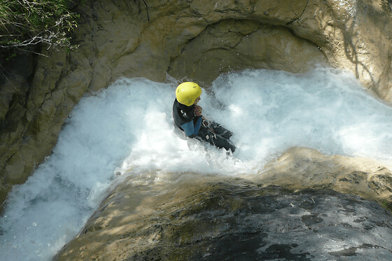 Canyoning au Canyon de Costeplane dans la vallée de l'Ubaye