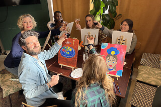 Atelier apéro peinture à Paris 13ème