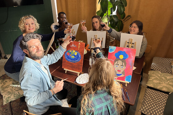 Atelier apéro peinture à Paris 13ème