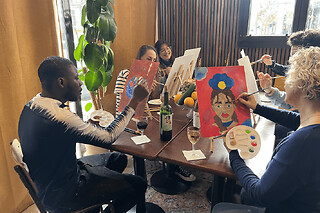 Atelier apéro peinture à Paris 13ème