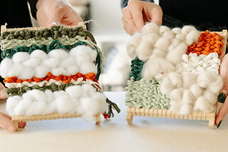 Atelier d'initiation au tissage contemporain à Saint-Marcel (71)