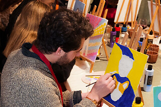 Atelier peinture acrylique art abstrait à Bordeaux (33)