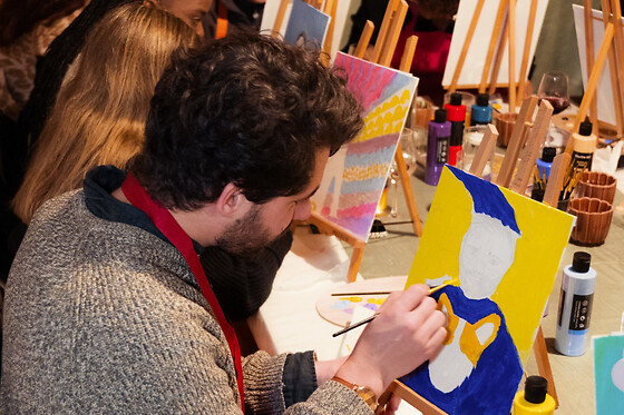 Atelier peinture acrylique art abstrait à Bordeaux (33)