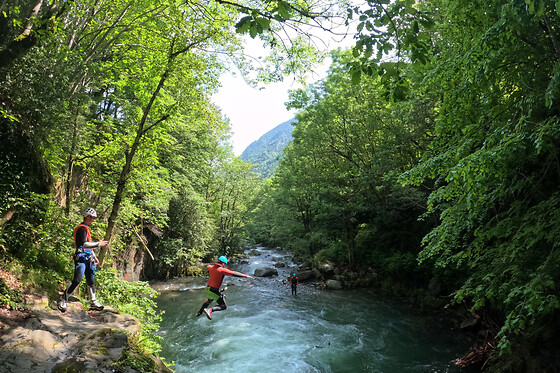 Canyoning au canyon de l'Argensou à Auzat (09)