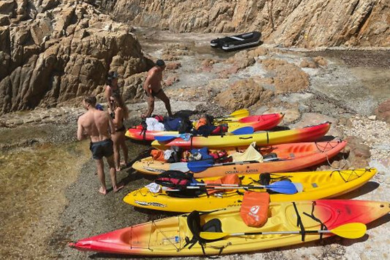 Location de Kayak de mer à la plage de Pampelonne Ramatuelle - Kayak Biplace - Demi-journée