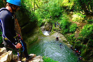 Canyoning au Canyon des Ecouges près de Grenoble (38)