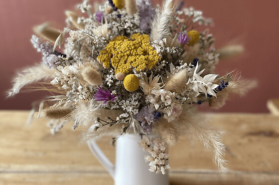 Atelier bouquet de fleurs séchées à Mouvaux (59)