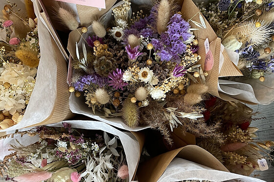 Atelier bouquet de fleurs séchées à Mouvaux (59)