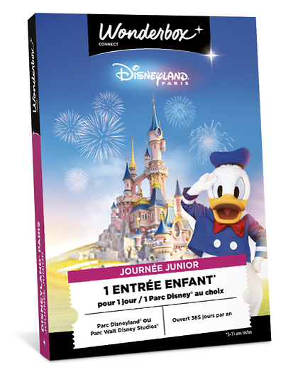 Coffret Wonderbox Disneyland Paris - Journée Junior — cadeau Fête des Mères à gagner avec 6 193 points fidélité LaTenue