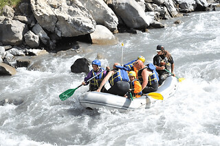 Rafting près de Barcelonnette : descente de l'Ubaye (04)