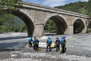 Rafting près de Barcelonnette : descente de l'Ubaye (04)